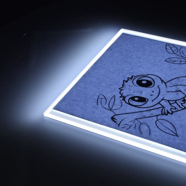 A4 lysbord LED-tegneplade 3 lysindstillinger USB, 33,5x23,5 cm