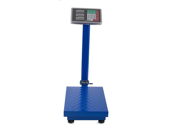Elektronisk platformvægt 100 kg 20 g LCD 30x40 cm i rustfrit stål