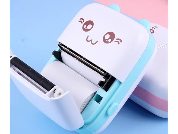 Mini lämpötulostin Bluetooth 57 mm USB-C iPrint sininen 11x8 cm