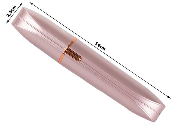 Elektrisk neglepolerer trådløs USB-C 14 cm, sølv/rosa