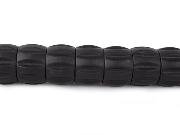 Massage roller med 9 rullar för rygg/ben plast svart 42 cm