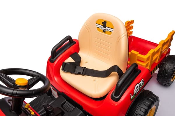 Batteridriven leksakstraktor röd BBH-030 för barn