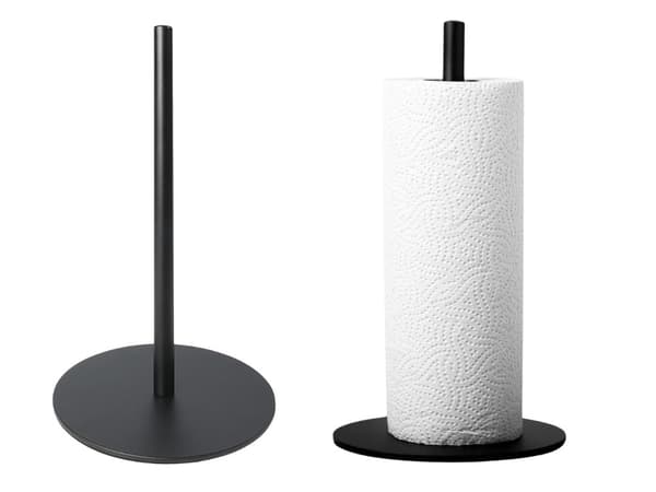 Talouspaperin pidike musta metalli 32 cm