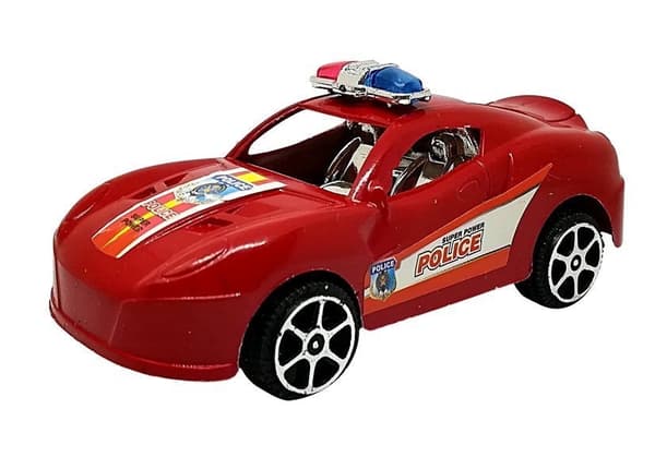 Poliisiautot 6-pack muovia 9,5 cm EN71