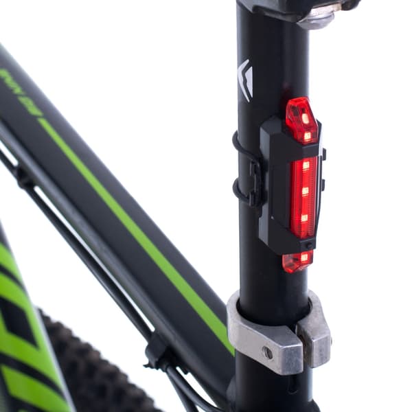 LED-pyörävalosetti etu/taka ladattava USB-yleiskiinnike