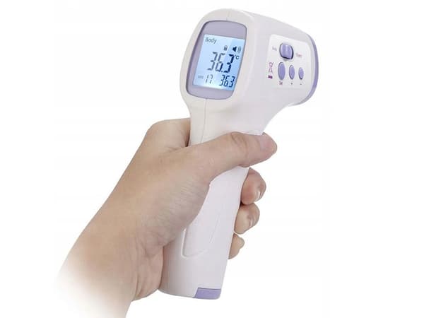 Berøringsfri infrarød febertermometer 1 s LCD hukommelse
