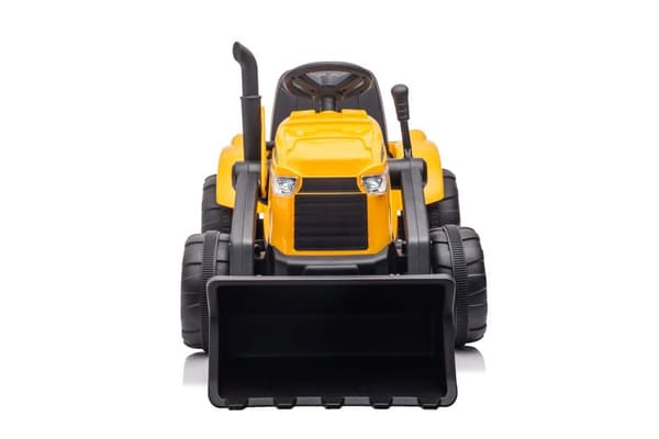 Batteridriven lektraktor med släp S617 gul för barn
