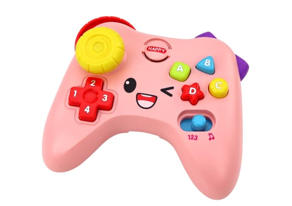 Interaktiv rosa babytablet med lyd og lys, 12+ mdr.