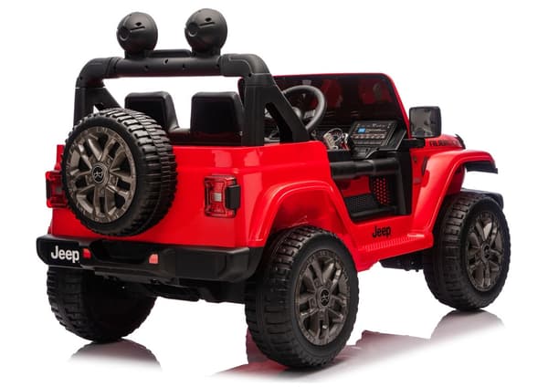 Batteridrevet legetøjsbil Jeep Rubicon 4x4 til børn, indendørs/udendørs