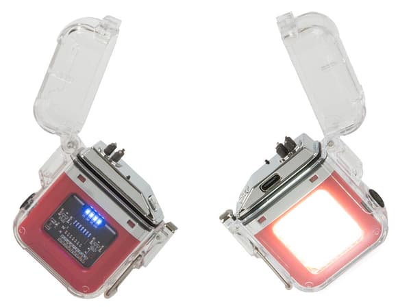Plasmalighter USB-opladning med COB LED-lommelygte 3 tilstande