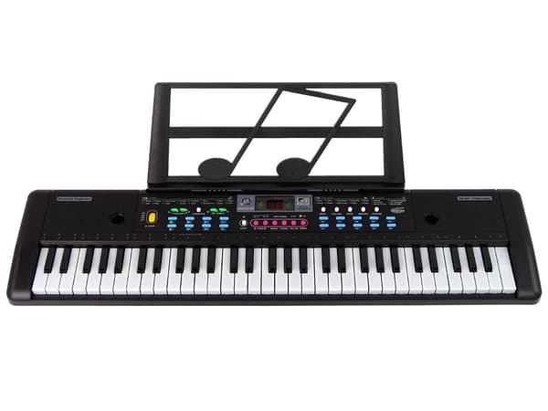 Børnekeyboard 61 tangenter med mikrofon og nodeholder, fra 3 år