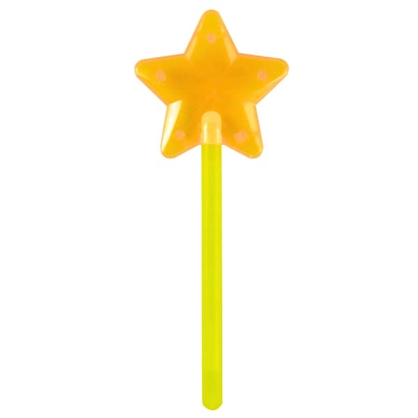 Glow stick lysstav med stjerne 22 cm neon uden batteri