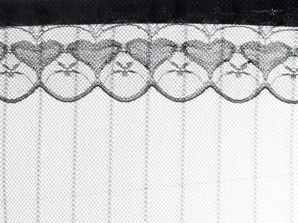 Magnetisk insektnet til dør 110x220 cm sort polyester med stifter Black