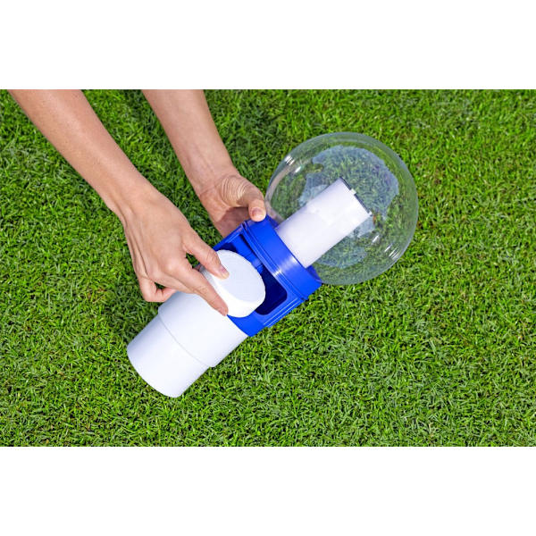 Flydende klor/brom-dispenser solcelle med LED til 7,6 cm tabletter