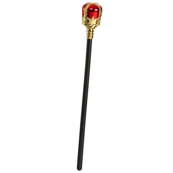 Kongeligt sæt til børn krone och scepter guld 26 cm/47 cm plast/stoff