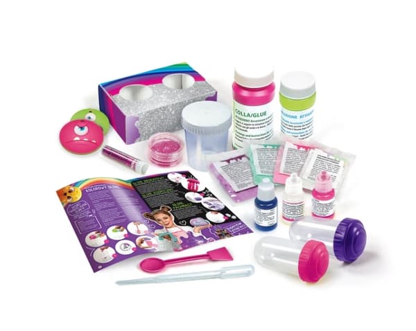 Slime-laboratorium eksperiment­sæt 8+ med glitter, farvestoffer og dufte
