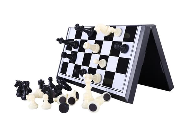 Magnetiskt schackset 25x25 cm spelbräda, från 6 år