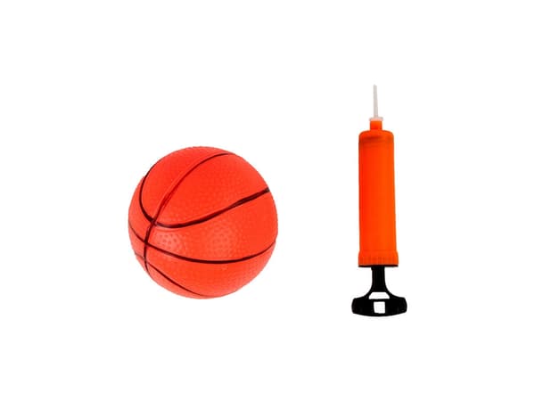 Basketbollset för barn 3+ med korg/backboard 34x26 cm, boll & pump