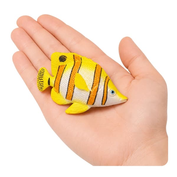 Fiskfigur kopparfjärilsfisk i TPR-gummi 10,5 cm