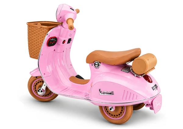 Batteridriven scooter Vespa XW-03 rosa, lättviktsmodell