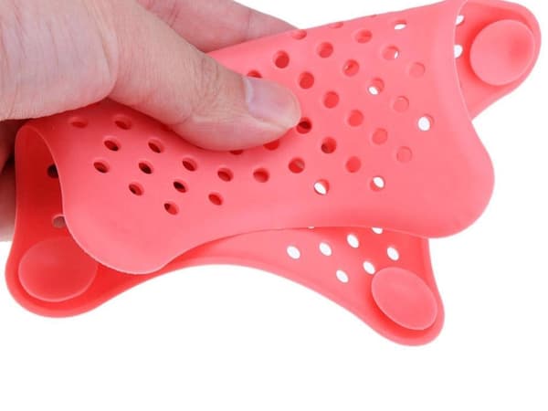 Avloppssil silikon med sugproppar 14,5 cm 4-pack blandade färger