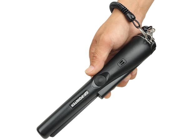 GP-POINTER pinnmetalldetektor IP66 med LED ljud/vibration svart