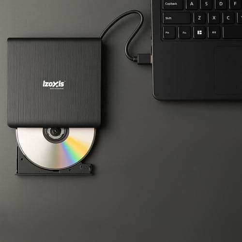 Ekstern DVD/CD-brænder USB 3.0 24x/8x til Windows/macOS/Linux