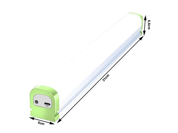 Genopladelig LED arbejdslampe med magnet og krog USB-C 31 cm