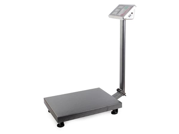 Platformvægt 300 kg rustfri vægtplade 40x50 cm LCD-display