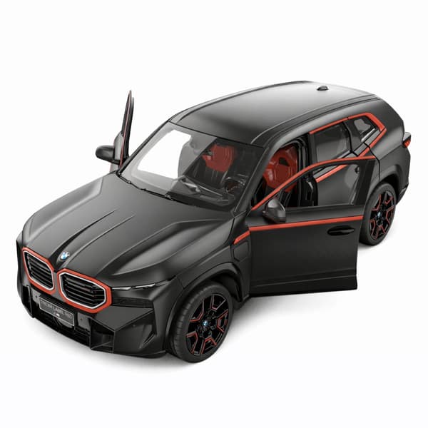 Fjernstyret bil BMW XM 1:14 2,4 GHz sort med lys og åbningsbare døre
