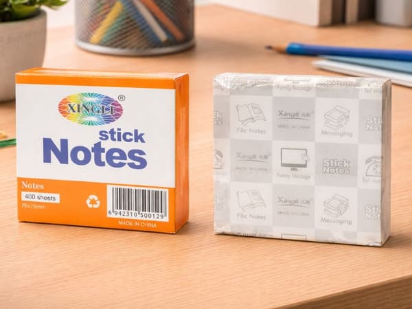 Sticky notes 76x76 mm 400 blad/block assorterade färger 1 st