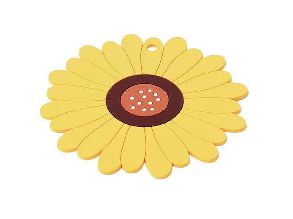 Silikonunderlag blomstform 5x5 cm, tilfældig farve (lyserød/blå/hvid/gul/orange/rød)
