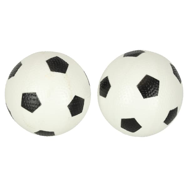 Fodboldmål børn 2-pak sammenklappelige 95x70 cm med 2 bolde & pumpe