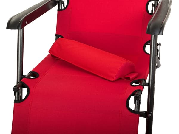 Sammenfoldelig solstol zero gravity rød max 120 kg
