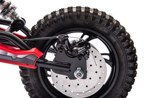 Akun käyttöinen motocross-pyörä punainen A9901 lapsille