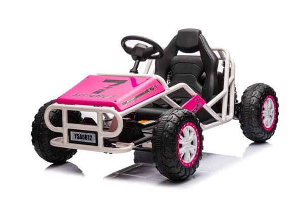 Elbil til børn, buggy, 24V, rosa, Battery Car Buggy A8812