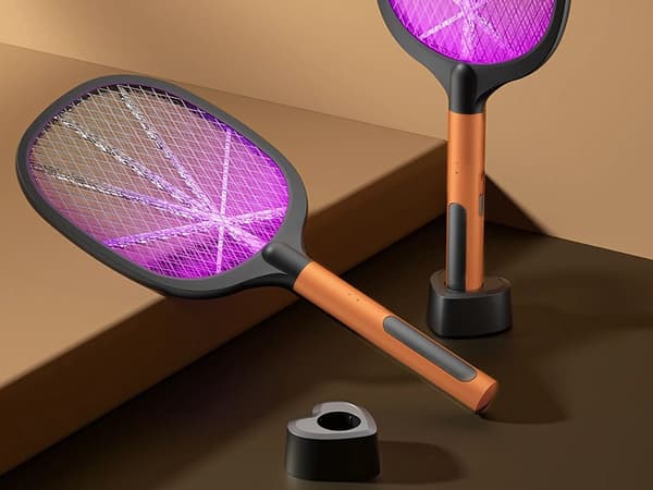 Elektrisk fluefanger med UV-lampe, genopladelig via USB, 3 W