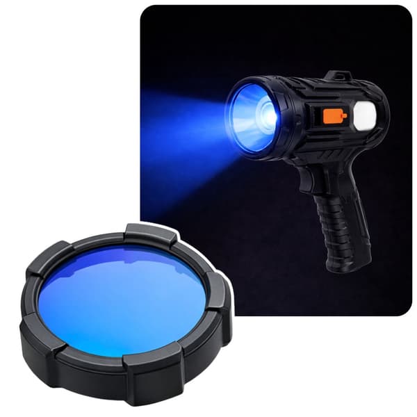 LED handhållen strålkastare 6 lägen USB/solpanel IPX4 1800 mAh