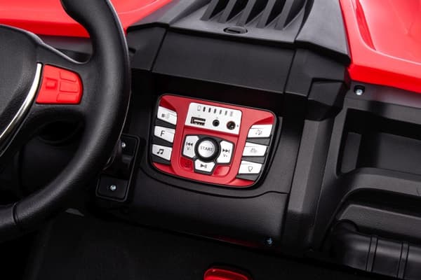 Batteribil 4x4 til børn rød 38 kg