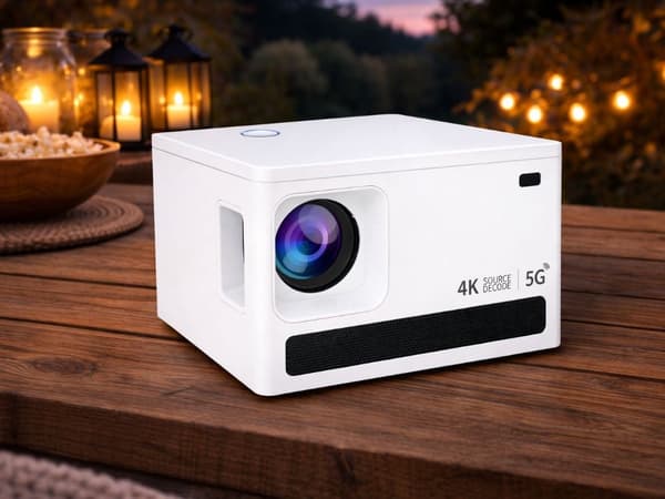LCD-projektor Android TV 11 Wi‑Fi Bluetooth 720p med 4K-understøttelse 60–120