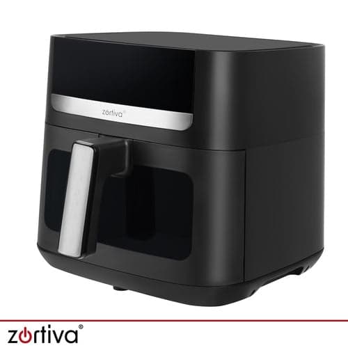 Luftfritös 8L 1800W LED-touch 8 program non-stick svart/silver