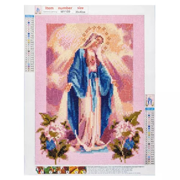 Diamantbroderi / Diamantmålning / Jungfru Maria