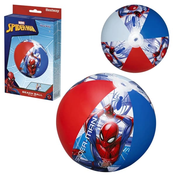Ilmatäytteinen rantapallo 51 cm PVC, Marvel Spider-Man, 2+ vuotta (Bestway 98002)