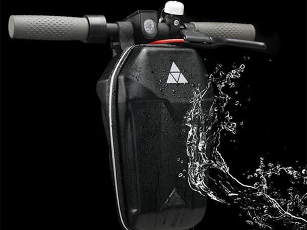 Styrtaske til elscooter 5L vandafvisende EVA/PU med refleks, sort