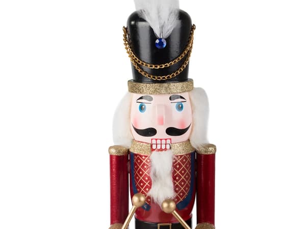 Nøddeknækker træfigur soldat håndmalet 50 cm