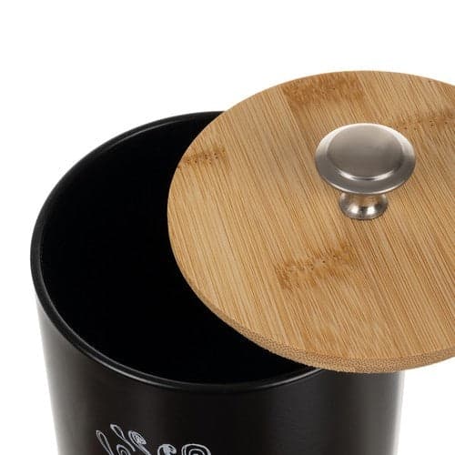 Keittiösäiliösetti 4-pack 1,5 l mattamusta/ruskea silikonikannella