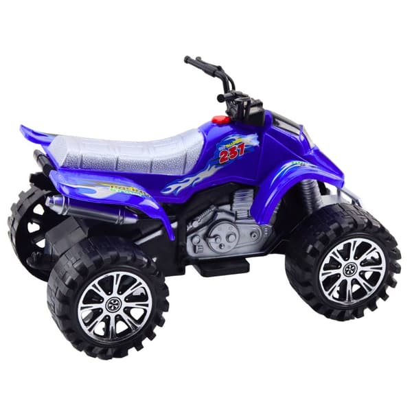 Legetøjsquad off-road med friktionsdrev blå 25,5 cm