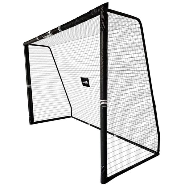 Bærbart fodboldmål 180x120x60 cm stålrør med polyeten-net