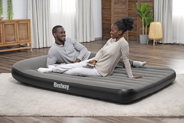 Dobbelt luftmadras med indbygget USB-pumpe 300 kg til camping/indendørs