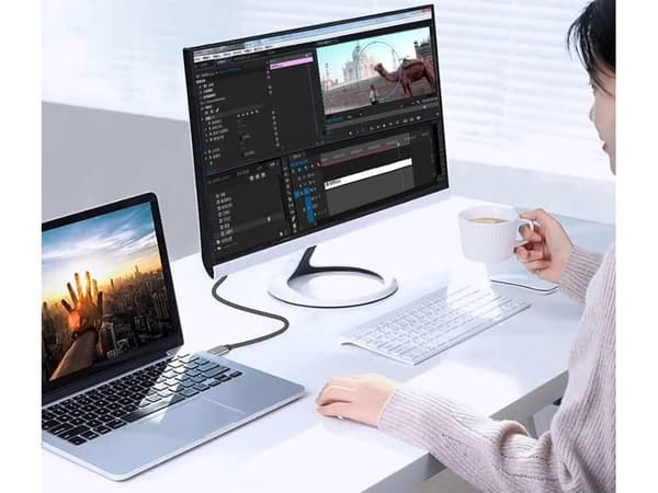 DisplayPort 1.4 - USB-C -kaapeli 1,8 m 8K 60 Hz kultapinnoitettu